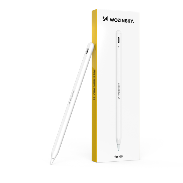 Wozinsky WRA-08 Stylus für iPad USB-C Schnellladung – Weiß – Produktansicht