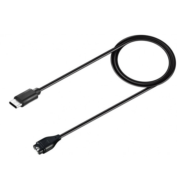 Magnetisches Ladegerät für Garmin-Smartwatches mit USB-C – Schwarz – Produktansicht