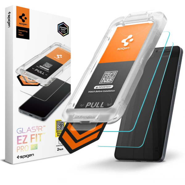 Spigen Glas.Tr Ez Fit Pro HD Panzerglas 2er-Pack für Samsung Galaxy S26+ – Produktansicht