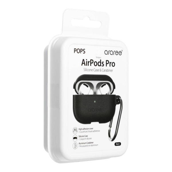 ARAREE Pops Hülle Silikonhülle für Airpods PRO schwarz