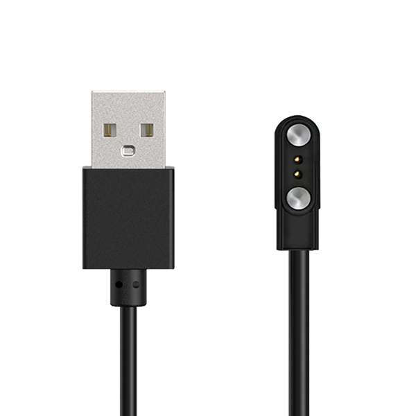 Hurtel HUL-01 magnetisches Smartwatch-Ladekabel, 2-Pin 2,8 mm, 60 cm – Schwarz – Produktansicht