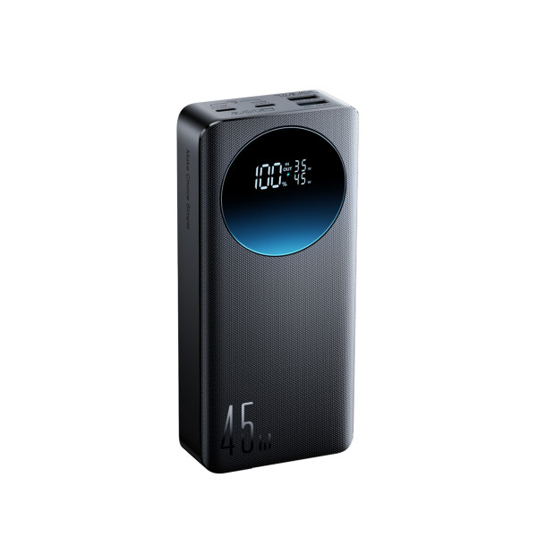 Joyroom JR-PBF02 Pro 20000 mAh 45W Powerbank mit Digitalanzeige, 2x USB-A, 2x USB-C – Schwarz – Produktansicht
