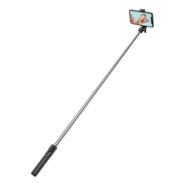 Wozinsky WHS1Y Selfie-Stick & Teleskopstativ, 1 m – Schwarz – Produktansicht