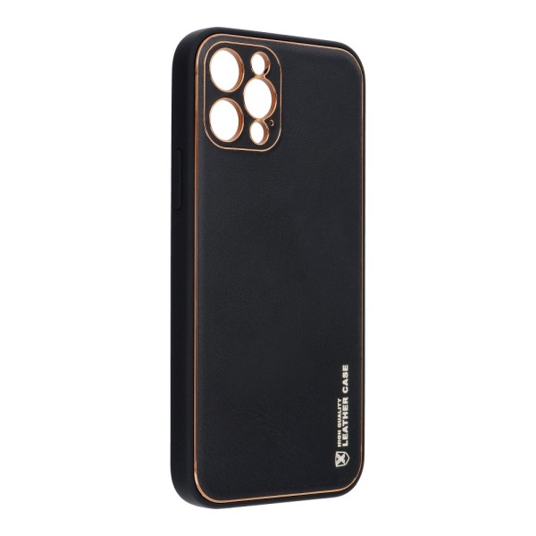 Forcell Leder Case für Apple iPhone 13 in Schwarz