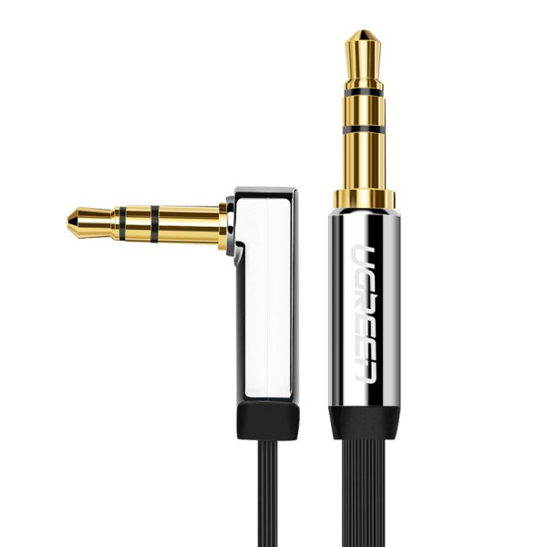 Ugreen 10597 AUX-Kabel 3,5 mm, 1 m – Silber – Produktansicht