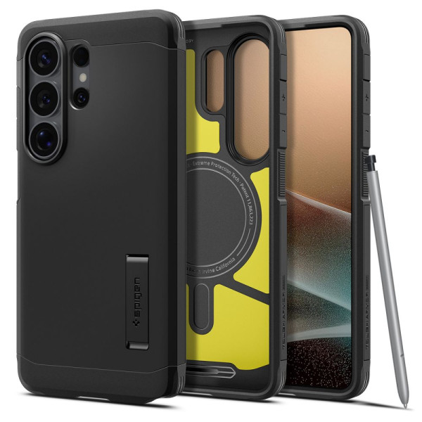 Spigen Tough Armor Mag MagSafe Hülle für Samsung Galaxy S26 Ultra – Schwarz – Produktansicht