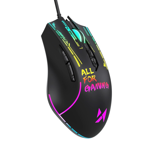 Wozinsky WMGK-7200 Kabelgebundene optische Gaming-Maus 7200 DPI – Schwarz – Produktansicht
